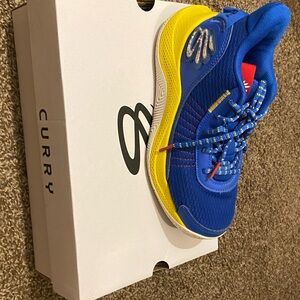 Kids' Vibrant Blue and Yellow Sneakers